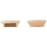 National Hardware 1-3-8 In. Natural Wood Closet Rod Socket (2-Pack) N269-068 256811