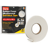 Do it Best 3/4" W x 5/16" T x 10' L White Foam Weatherstrip Tape R534WHDB