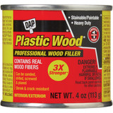 DAP Plastic Wood 4 Oz. White Solvent Professional Wood Filler