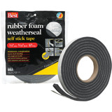 Do it Best 3/4" W x 5/16" T x 10' L Black Foam Weatherstrip Tape R534HDB