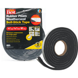 Do it Best 3/4" W x 7/16" T x 10 'L Black Foam Weatherstrip Tape R734HDB