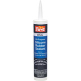 Do it Best 9.8 Oz. All-Purpose Silicone Sealant, White 18338 Pack of 12
