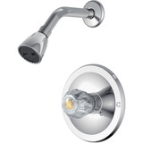 Home Impressions Chrome Single Acrylic Handle Shower Faucet F1010200CP-JPA1