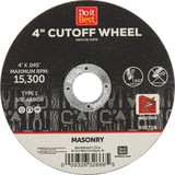 Do it Best Type 1 4 In. x 1/16 In. x 5/8 In. Masonry Cut-Off Wheel TK-CW-002