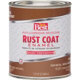 Do it Best Rust Coat Oil-Based Gloss Enamel, Chestnut, 1 Qt.