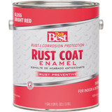 Do it Best Rust Coat Oil-Based Gloss Enamel, Bright Red, 1 Gal.