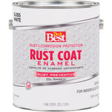 Do it Best Rust Coat Oil-Based Gloss Enamel, White, 1 Gal. 203370D