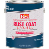 Do it Best Rust Coat Oil-Based Gloss Enamel, Royal Blue, 1 Gal. 203704D