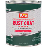 Do it Best Rust Coat Oil-Based Gloss Enamel, Hunter Green, 1 Qt. 203572D