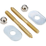 Do it Best 1/4 In. x 2-1/2 In. Solid Brass Toilet Screws  060315