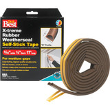 Do it Best Brown 17' 5/16" Rubber Weatherstrip V25BADB