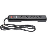 Do it Best 7-Outlet 1500J Black Computer, Phone, Or Fax Surge Protector Strip with 4 Ft. Cord