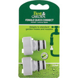 Best Garden Female Poly Faucet Quick Connect Connector (2-Pack)