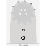 Oregon AdvanceCut 20 In. 72 Drive Links Bar & D72 Chain Replacement Combo 584818 703099