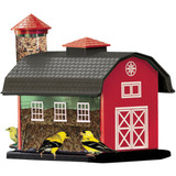 Cherry Valley 12-2/3 In. 7 Lb. Capacity Red Barn Finch Thistle Combo Feeder 6290