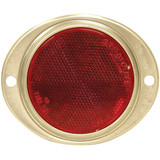 Peterson 3 In. Dia. Red Oval Reflector V472R