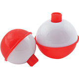 SouthBend 1-1/2 In. Red & White Push-Button Fishing Bobber Float (2-Pack) F6