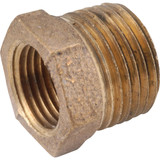 Anderson Metals 1 In. MPT x 1/2 In. FPT Red Brass Hex Reducing Bushing