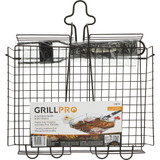 GrillPro Deluxe 9.5 In. W. x 12 In. L. Steel Broiler Grill Basket