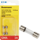 Bussmann 3A GMA Glass Tube Electronic Fuse (2-Pack) BP/GMA-3A