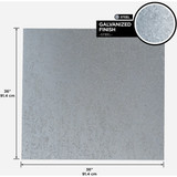 M-D Building Products 36 In. x 36 In. x .018 In. Galvanized Steel Sheet