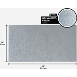 M-D Building Products 24 In. x 36 In. x .018 In. Galvanized Steel Sheet