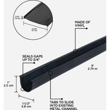 M-D Building Products 9 Ft. Black Vinyl Replacement Garage Door Bottom Seal