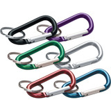 Lucky Line Assorted Colors 3-1/8 In. Large C-Clip Key Ring 46101