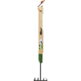 Best Garden 5 In. Steel Level Garden Rake (5-Tine)