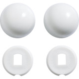 Kohler Genuine Parts White Plastic Snap-On Toilet Bolt Caps (2-Ct.) GP1013092-0