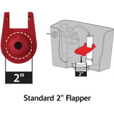 Korky Premium Universal Tank Ball Red Flapper  2001BP 424048