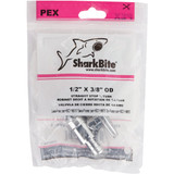SharkBite 1/2 In. CF x 3/8 In. OD Brass Straight Valve