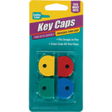 Lucky Line Vinyl Key Identifier Cap, Assorted Colors (4-Pack)