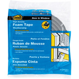 M-D 3/4" W x 1/2" T x 10' L Gray Foam Weatherstrip Tape 02311