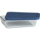 Pyrex Simply Store 3-Cup Rectangle Glass Storage Container with Lid