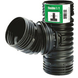 Amerimax Flex-Drain 4 In. Flex-Drain Corrugated Tee 53702