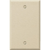 Amerelle 1-Gang Standard Stamped Steel Blank Wall Plate, Ivory Wrinkle C982BIV