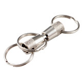 Lucky Line Nickel-Plated Brass 7/8 In. 3-Way Pull-Apart Key Chain 71501