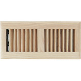 Home Impressions 4 In. x 10 In. Natural Oak Floor Register