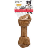 Westminster Pet Ruffin' it Chomp'ems Knotted 6 In. to 7 In. Beef Rawhide Bone