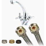 Fluidmaster Fits-All 36 In. L. Stainless Steel Faucet Connector