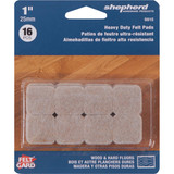 Shepherd Hardware 1 In. Beige Self Adhesive Felt Pads (16-Count)