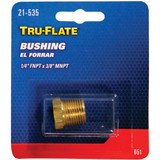Tru-Flate 1/4 In. FNPT x 3/8 In. MNPT Brass Bushing 21-535