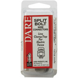 Dare 3-Piece Die-Cast Zinc, Galvanized Steel Split Bolt Electric Fence Tap