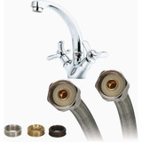Fluidmaster Fits-All 16 In. L. Stainless Steel Faucet Connector