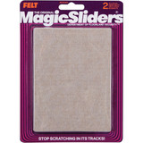 Magic Sliders 6 In. x 4-1/2 In. Oatmeal Felt Sheet,(2-Pack)