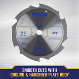 Irwin Classic Series 7-1-4 In. 6-Tooth Fiber Cement Circular Saw Blade 15702ZR 370223
