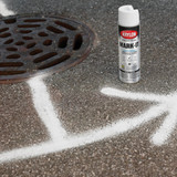 Krylon Mark-It 731608 Industrial WB APWA Brilliant White Inverted Marking Paint