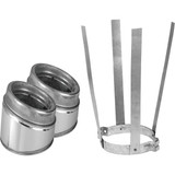 SELKIRK Sure-Temp 30 Degree 8 In. Stainless Steel Insulated Elbow Kit 208211
