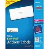 Avery Products Laser & Inkjet 1 In. x 2-5/8 In. White Mailing Labels (300-Pack)